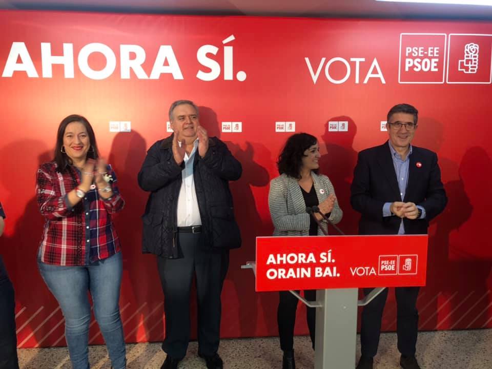 María Guijarro, acto político en Basauri